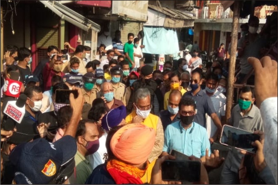 सब्जी मण्डी अग्निकाण्ड - मुख्यमंत्री ने दी दुकानदारों को आस