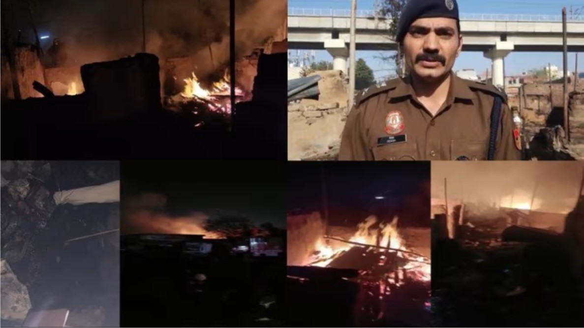 ब्रेकिंग न्यूज - आग लगने से 30 झोपड़ियां जलकर राख 7 की मौत