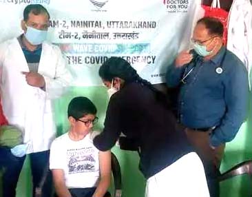 नैनीताल मेें 12 साल से अधिक छात्रों का वैक्सीन शुरू