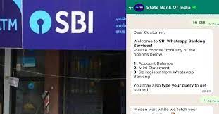 एसबीआई ने शुरू की व्हाटसऐप बैंकिंग सुविधा