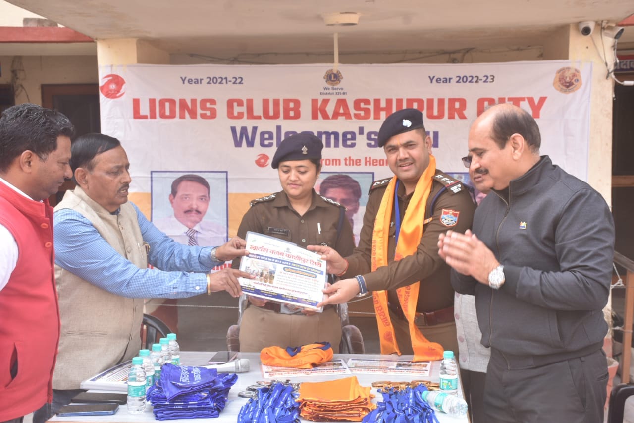 काशीपुर पुलिस को किया गया सम्मानित
