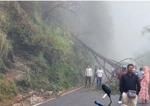 मानसूनी बारिश से सड़कों को बड़े पैमाने पर नुकसान