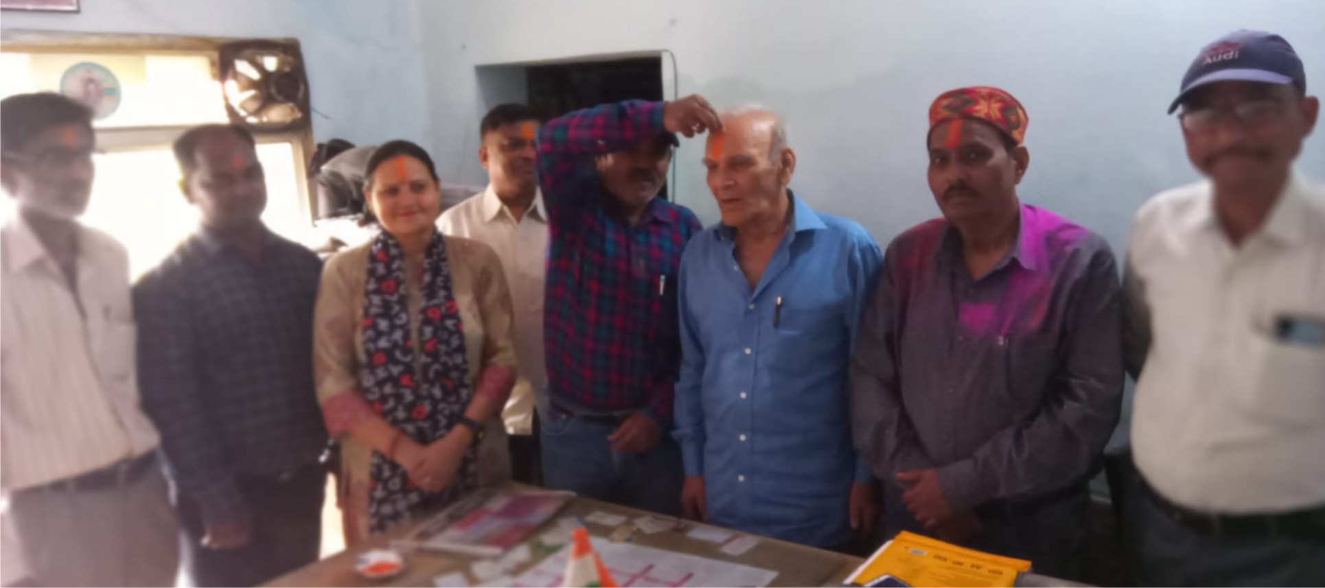 होली मिलन कार्यक्रम में पत्रकारों ने मनाई होली