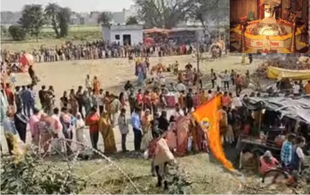 मोटेश्वर महादेव पर भक्तों में भारी उत्साह लाइन में लगकर कर रहे अपने बारी का इंतजार