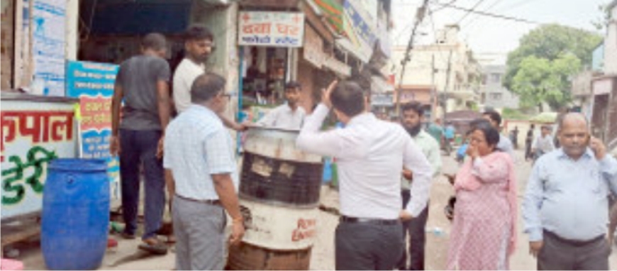 नगर निगम की टीम और राजस्व प्रशासन ने चलाया अतिक्रमण हटाओं अभियान