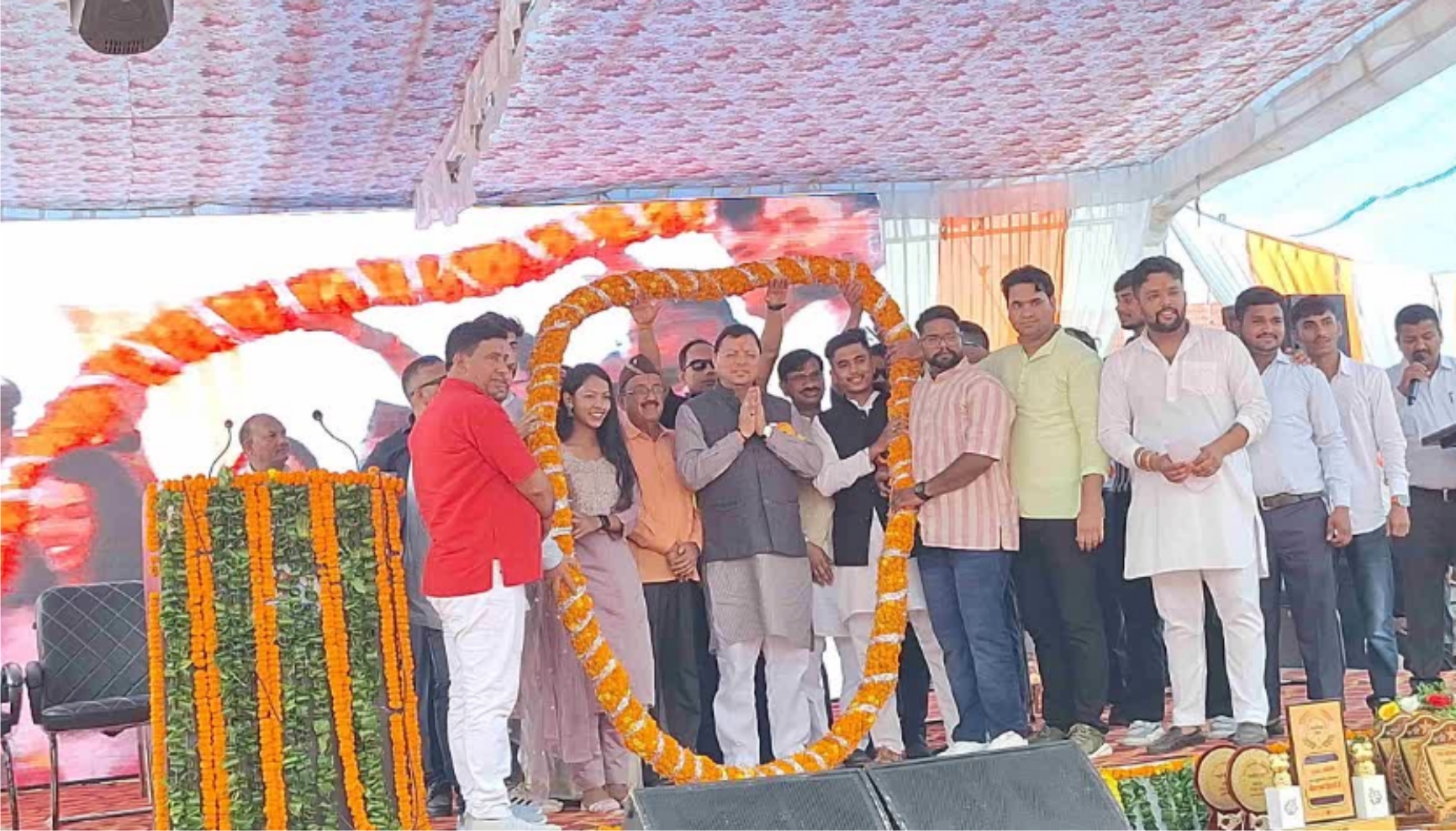 रामनगर पहुंचे मुख्यमंत्री ने किया कुमाऊं छात्र महासंघ सर्वोदय का किया शुभारंभ