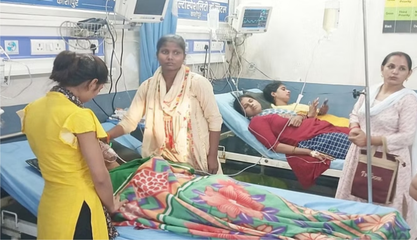 दवा बनाने वाली एक फैक्टरी में अचानक आठ महिलायें बेहोश