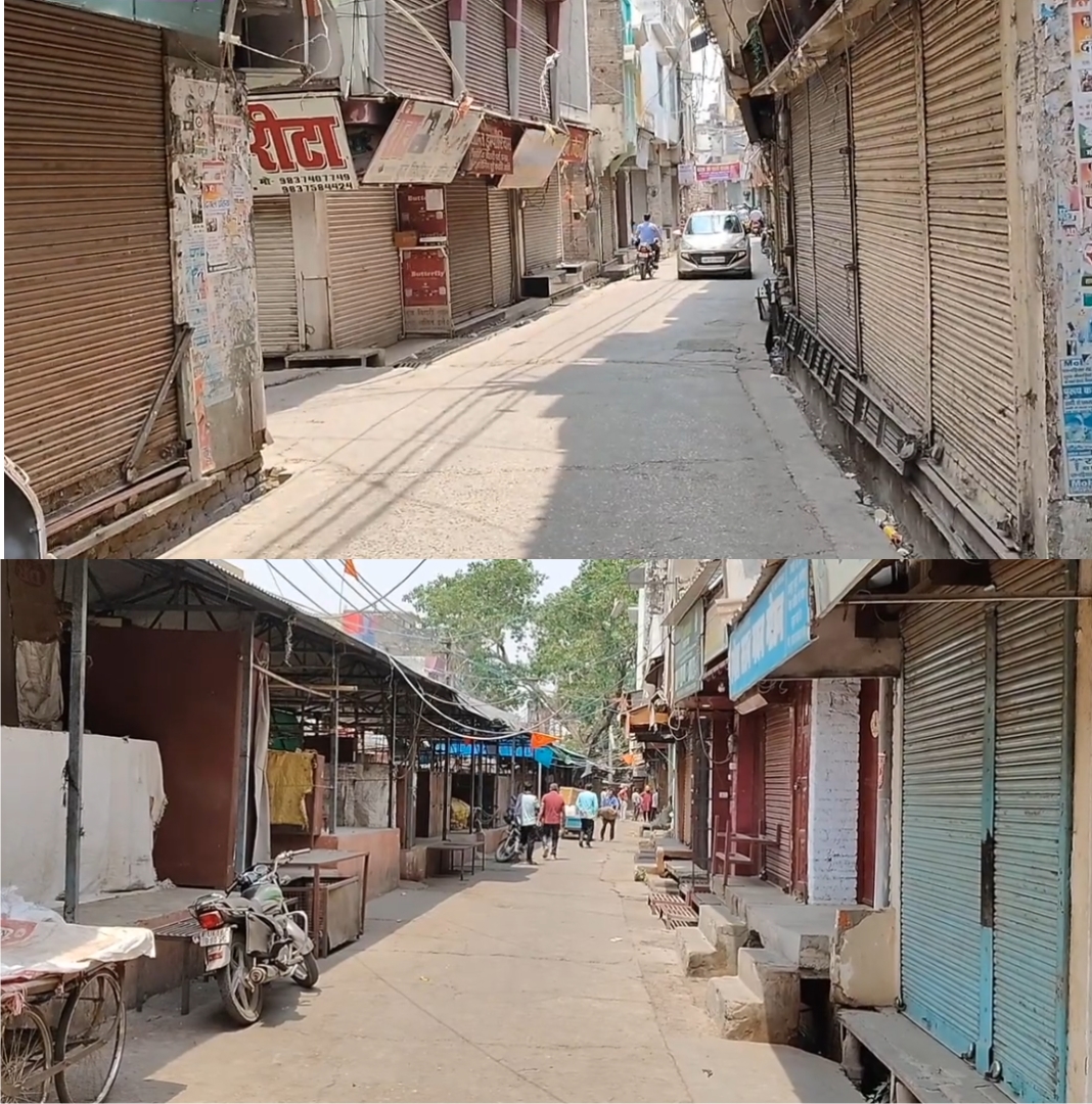 कश्मीर के पहलगाम में आतंकी हमले के विरोध में काशीपुर का बाजार पूरी तरह बंद