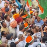 नगर में भारतीय जनता पार्टी ने निकाली विशाल तिरंगा शौर्य सम्मान यात्रा