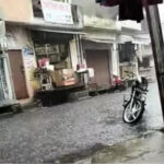 नगर में बारिश होने से लोगों को उमस भरी गर्मी से थोड़ी राहत