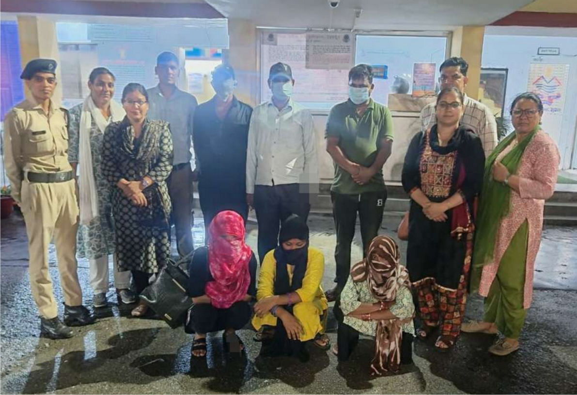 गेस्ट हाउस में अनैतिक देह व्यापार, मैनेजर सहित 06 अभियुक्त गिरफ्तार
