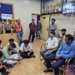 रामनगर महाविद्यालय - एबीवीपी कार्यकर्ताओं ने की प्राचार्य के खिलाफ नारेबाजी