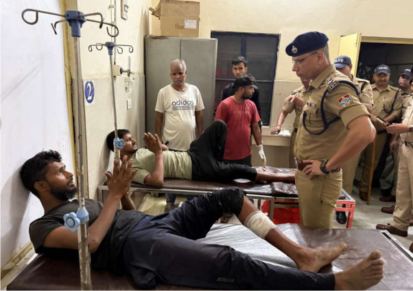पुलिस और गौ तस्करों मुठभेड़, दो गिरफ्तार