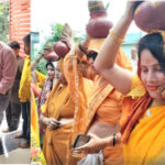 कल होगी मूर्ति की प्राण प्रतिष्ठा, मूर्ति स्थापना से पहले निकली कलश यात्रा