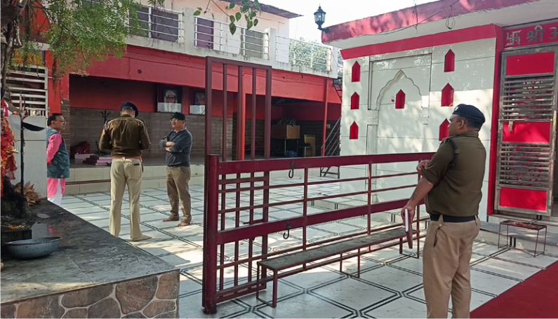 पंतनगर: प्राचीन अटरिया माता मंदिर में तड़के चोरी की घटना से मचा हड़कंप