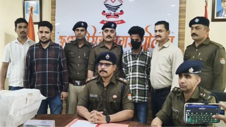 एक युवक को भारी मात्रा में नशीली दवाओं के साथ गिरफ्तार