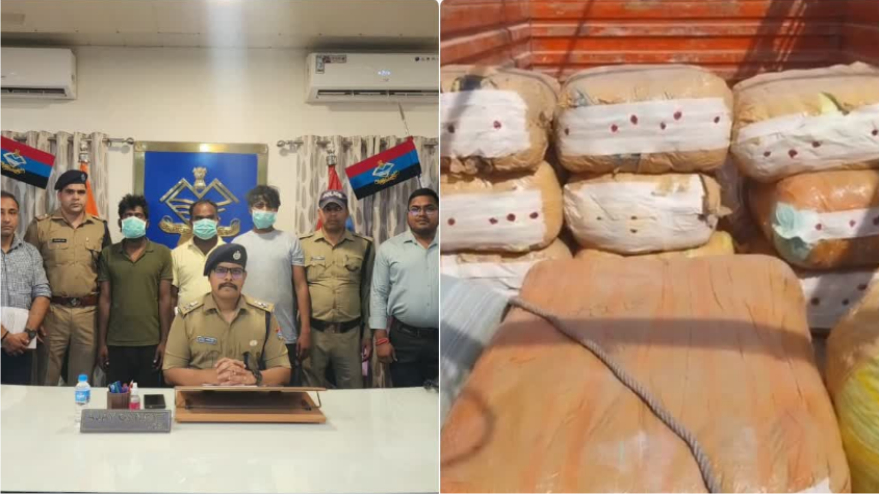 उधम सिंह नगर पुलिस ने 2.80 करोड़ का 558 किलो गांजा पकड़ा