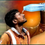 नगर में तेज धूप और गर्म हवाओं की तपिश