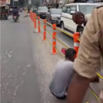 रेलवे स्टेशन से राधेश्याम बिल्डिंग तक की गयी बैरिकेडिंग