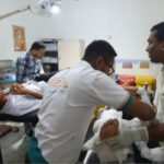 पीरूमदारा में दो बाइकों की जोरदार टक्कर तीन युवक गंभीर रूप से घायल