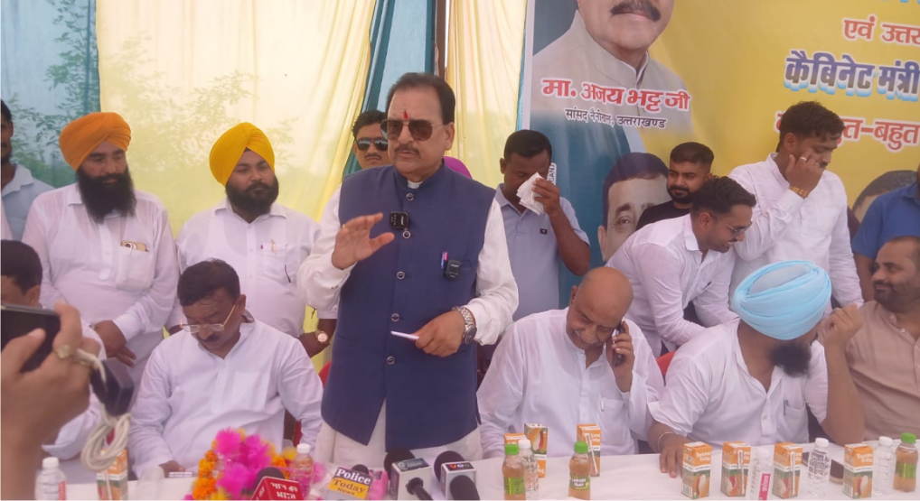 काशीपुर-सितारगंज नेशनल हाईवे पर बेगुल नदी पर 10.72 करोड़ की लगत से बनाए जाने वाले पुल निर्माण कार्य का हुआ विधिवत भूमिपूजन