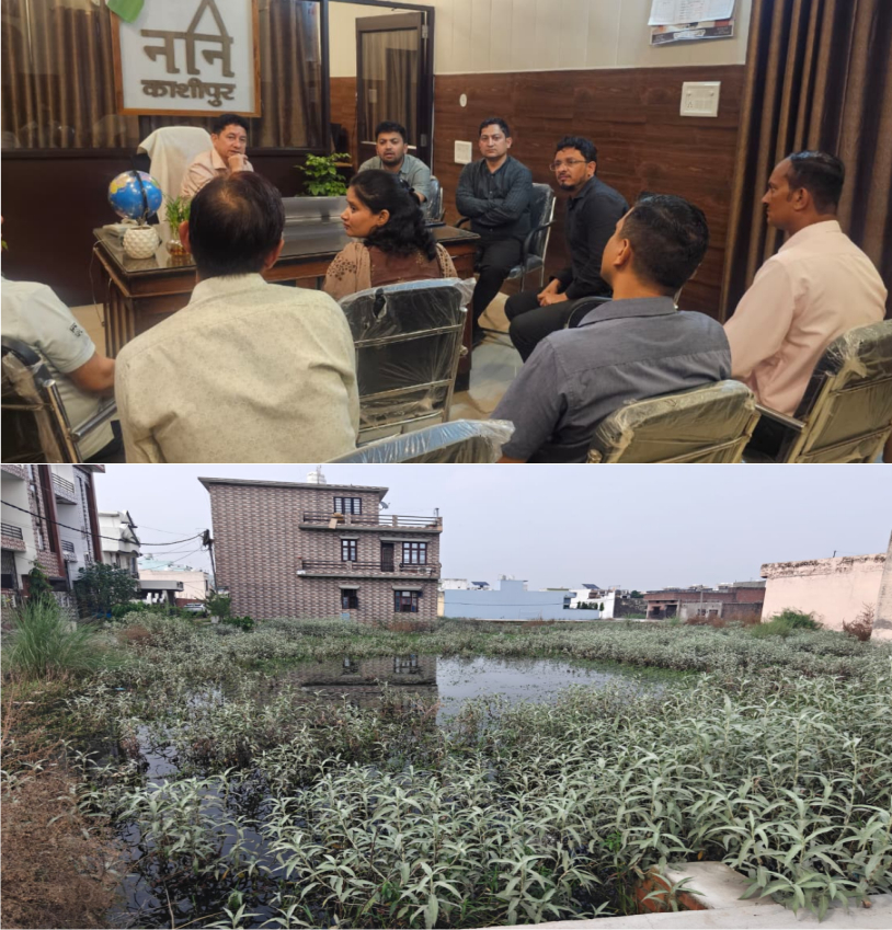 काशीपुर में खाली प्लॉटों/भूखण्डों में वर्षा जल भराव की समस्या से संभावित दुर्घटनाओं की रोकथाम के लिए समीक्षा बैठक