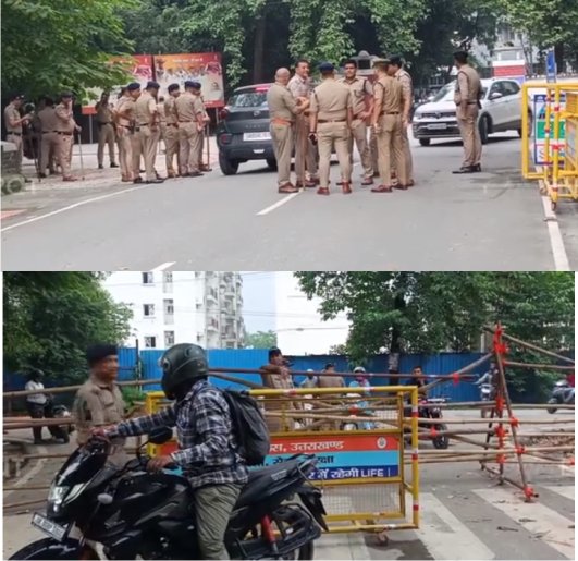 टिकैत के प्रस्तावित धरना प्रदर्शन को लेकर जिले में पुलिस और प्रशासन ने की सुरक्षा व्यवस्था कड़ी