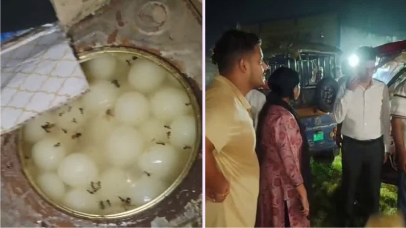 खाद्य विभाग की मिठाई की दुकानों और निर्माण स्थल पर छापेमारी