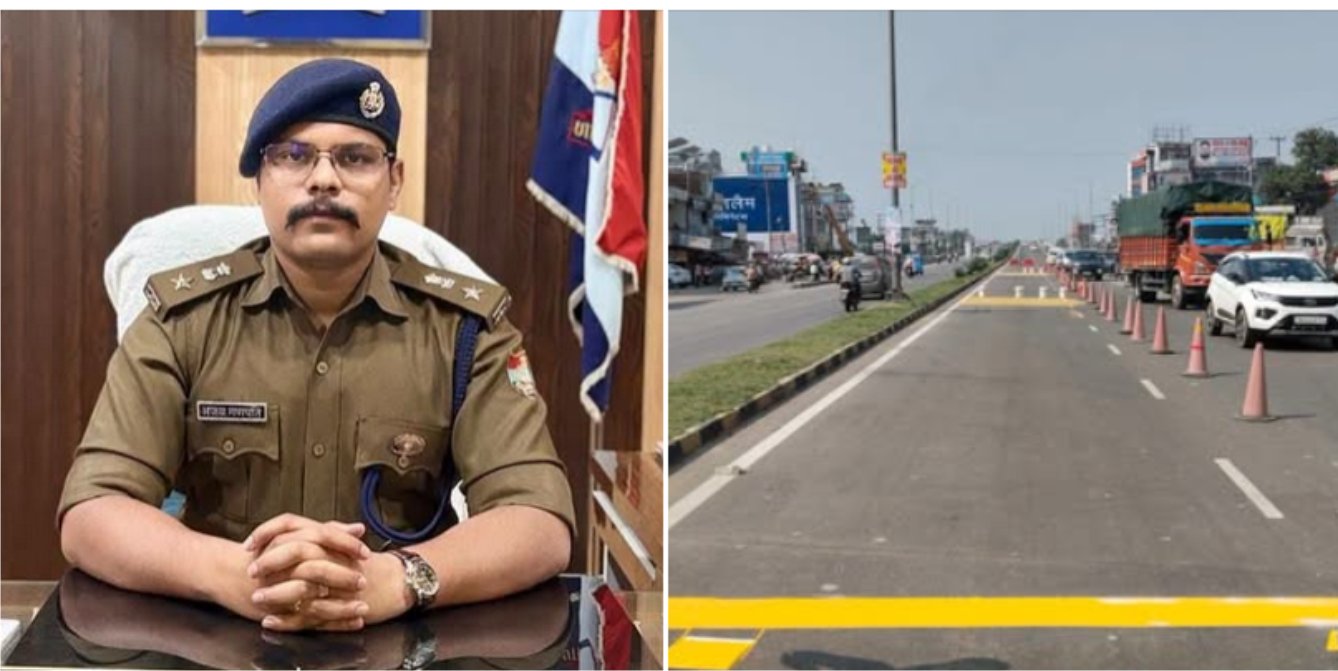 शहर में चार प्रमुख मार्गों से भारी वाहनों के आवागमन पर प्रातः 07 बजे से रात्रि 10 बजे तक रहेगा प्रतिबंध