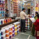 दिवाली से पहले घरों की दीवारों को नए रंगों देने में जुटे लोग